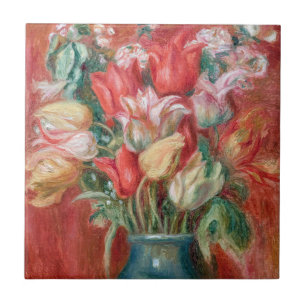 Pierre-Auguste Renoir - Tulip Bouquet Kakelplatta