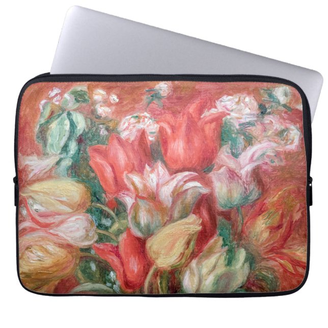Pierre-Auguste Renoir - Tulip Bouquet Laptop Fodral (Framsidan)