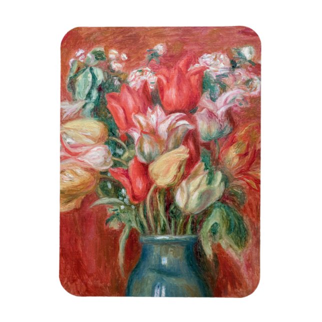 Pierre-Auguste Renoir - Tulip Bouquet Magnet (Vertikal)