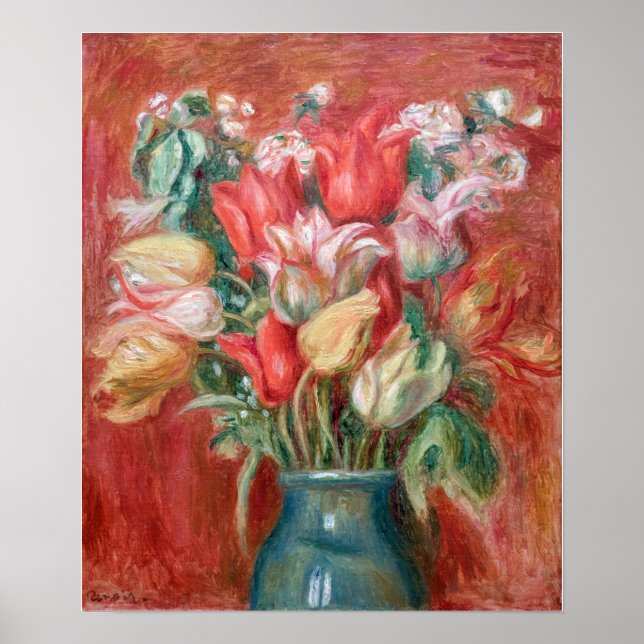 Pierre-Auguste Renoir - Tulip Bouquet Poster (Framsidan)