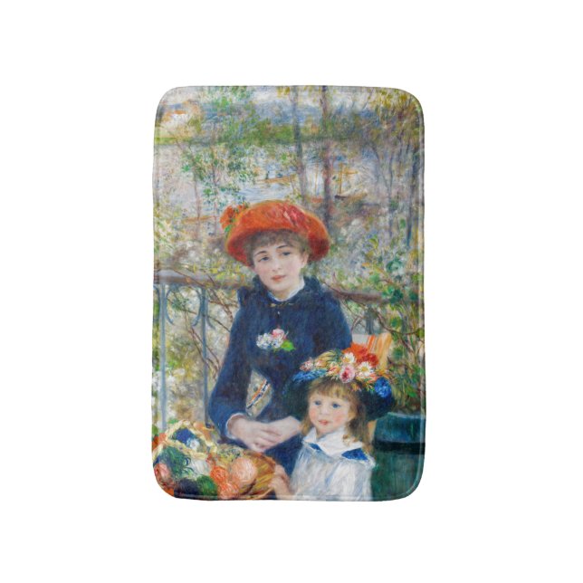 Pierre-Auguste Renoir - två systrar på Terrace Badrumsmatta (Framsidan (Vertikal))