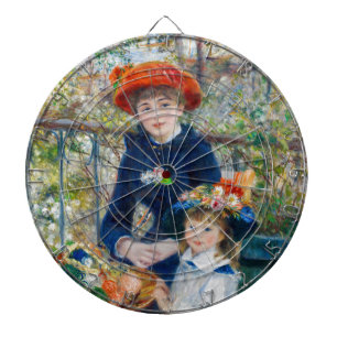 Pierre-Auguste Renoir - två systrar på Terrace Darttavla