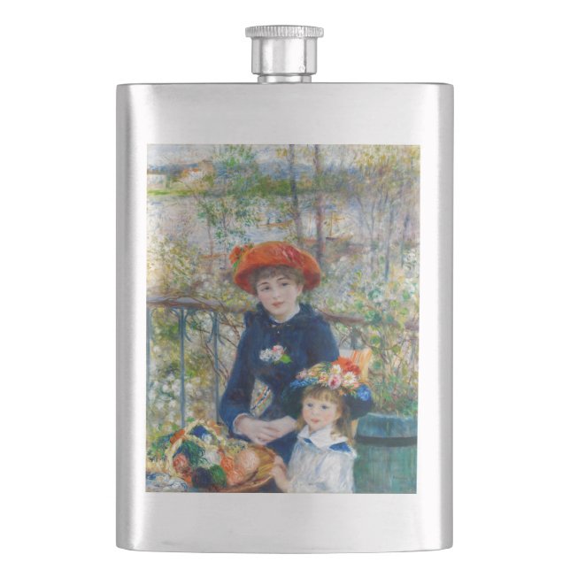 Pierre-Auguste Renoir - två systrar på Terrace Fickplunta (Framsidan)
