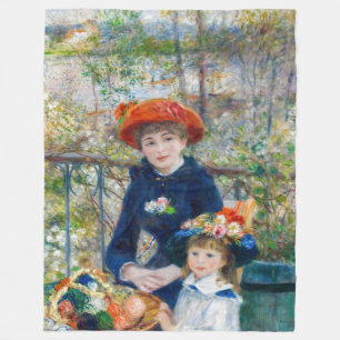 Pierre-Auguste Renoir - två systrar på Terrace Fleecefilt