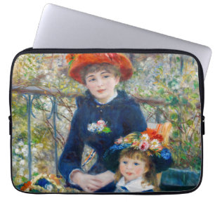 Pierre-Auguste Renoir - två systrar på Terrace Laptop Fodral
