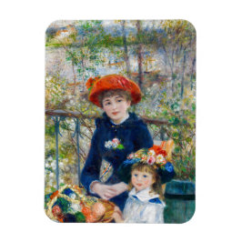 Pierre-Auguste Renoir - två systrar på Terrace Magnet