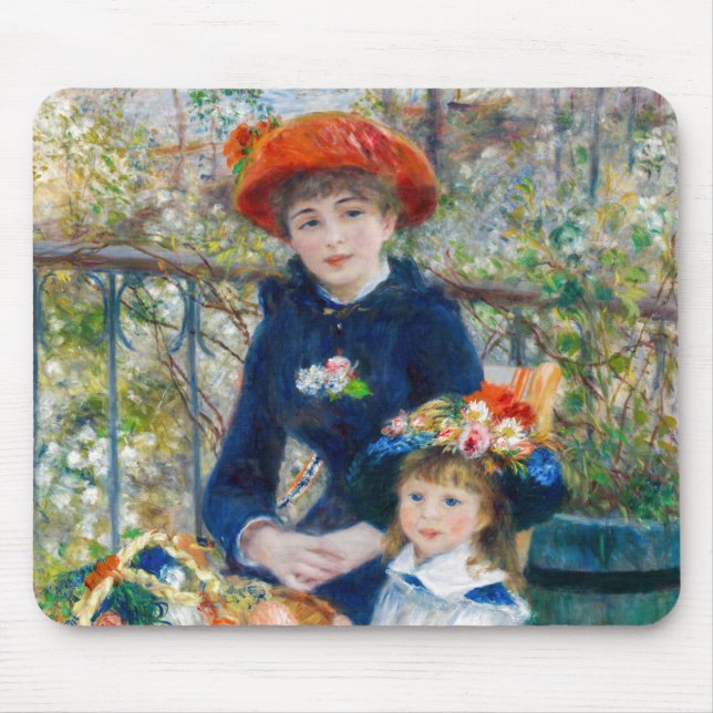 Pierre-Auguste Renoir - två systrar på Terrace Musmatta (Framsidan)