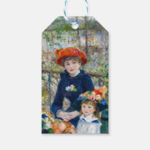 Pierre-Auguste Renoir - två systrar på Terrace Presentetikett