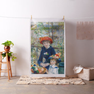 Pierre-Auguste Renoir - två systrar på Terrace Tyg
