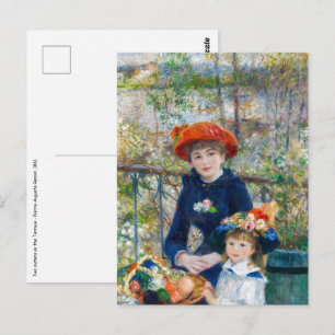 Pierre-Auguste Renoir - Två systrar på terrassen Vykort