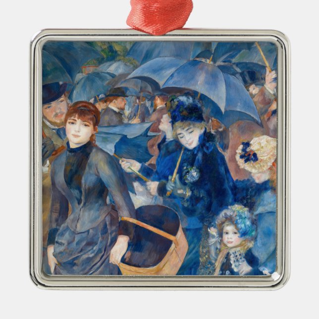 Pierre-Auguste Renoir - Umbrellas Julgransprydnad Metall (Framsidan)