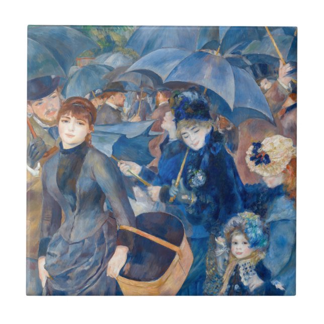 Pierre-Auguste Renoir - Umbrellas Kakelplatta (Framsidan)