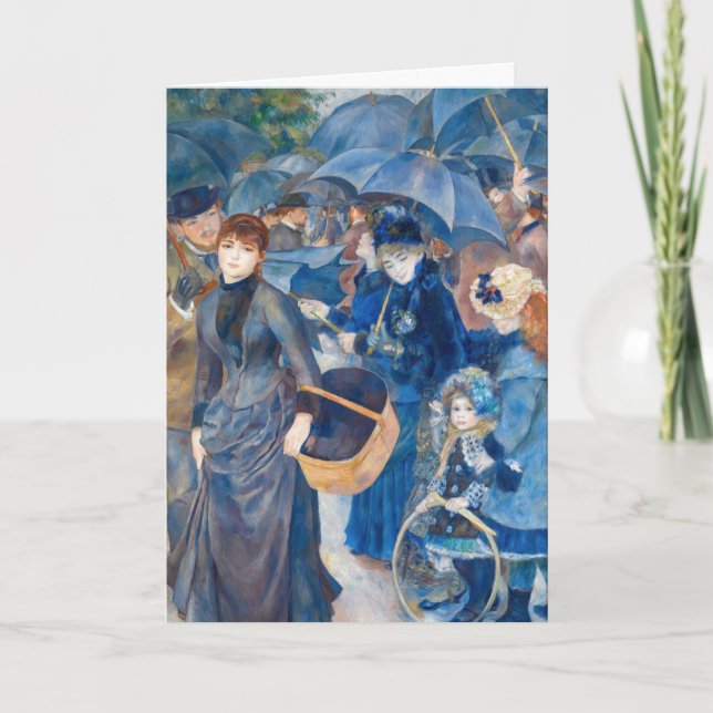 Pierre-Auguste Renoir - Umbrellas Kort (Framsida)