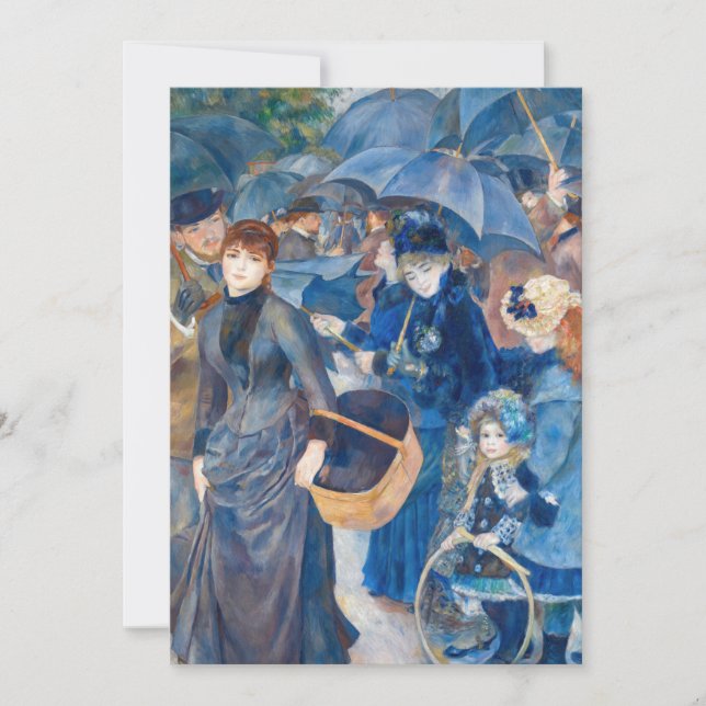 Pierre-Auguste Renoir - Umbrellas Tack Kort (Framsida)