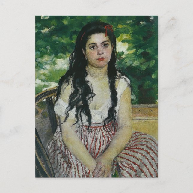 Pierre-Auguste Renoir- Under sommaren (zigenaren) Vykort (Framsida)