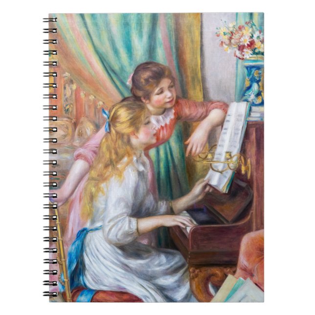 Pierre Auguste Renoir - Unga flickor vid pianot Anteckningsbok (Framsidan)