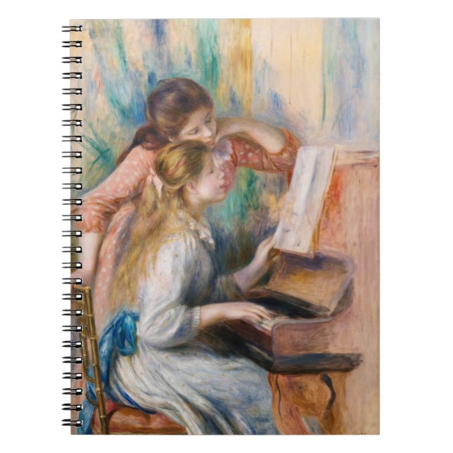 Pierre Auguste Renoir - Unga flickor vid pianot Anteckningsbok (Framsidan)
