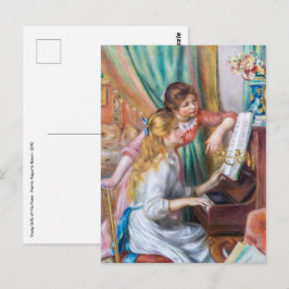 Pierre Auguste Renoir - Unga flickor vid pianot Vykort