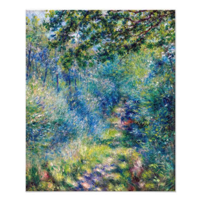 Pierre-Auguste Renoir - Väg i skogen Fototryck (Framsidan)
