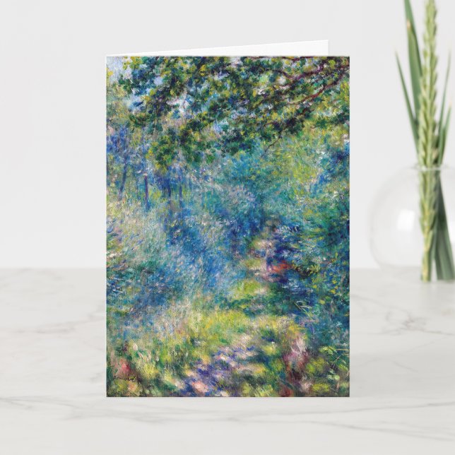 Pierre-Auguste Renoir - Väg i skogen Kort (Framsida)