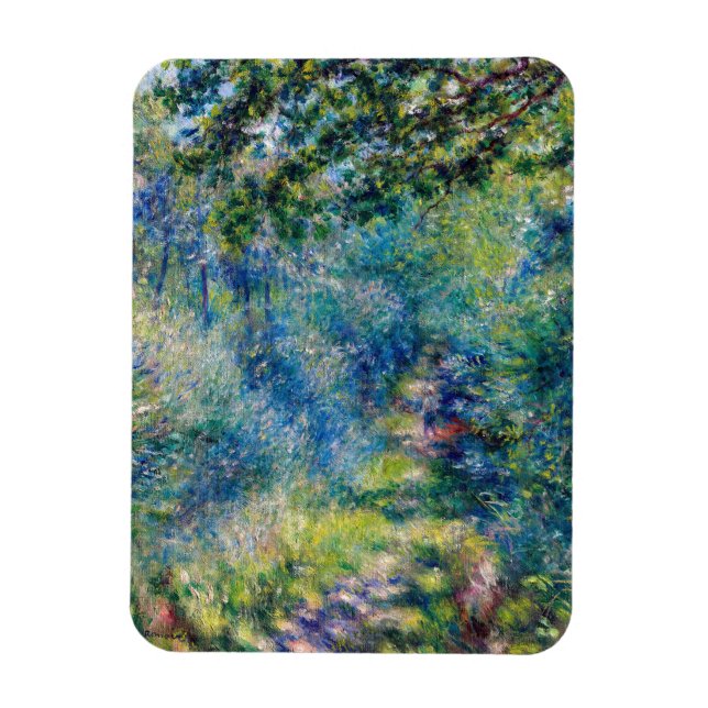 Pierre-Auguste Renoir - Väg i skogen Magnet (Vertikal)