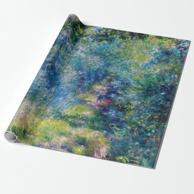 Pierre-Auguste Renoir - Väg i skogen Presentpapper (Utrullad)