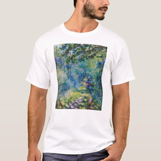 Pierre-Auguste Renoir - Väg i skogen T Shirt (Framsida)