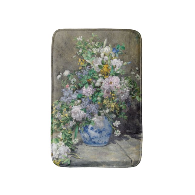 Pierre-Auguste Renoir - Vår Bouquet Badrumsmatta (Framsidan (Vertikal))