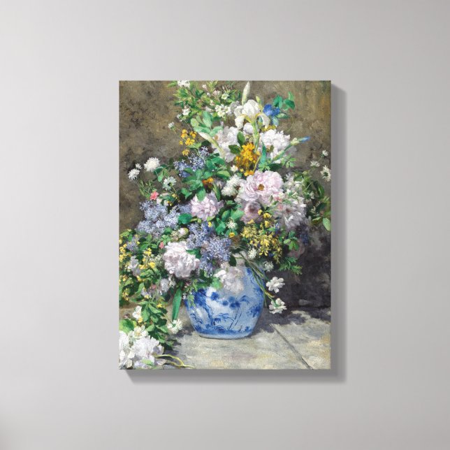 Pierre-Auguste Renoir - Vår Bouquet Canvastryck (Framsida)