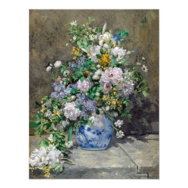 Pierre-Auguste Renoir - Vår Bouquet Fototryck (Framsidan)
