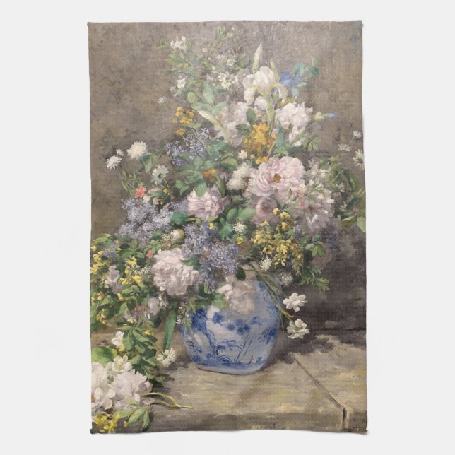 Pierre-Auguste Renoir Vår Bouquet Kökshandduk (Vertikal)