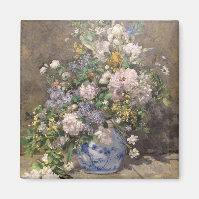 Pierre-Auguste Renoir Vår Bouquet Magnet (Framsidan)