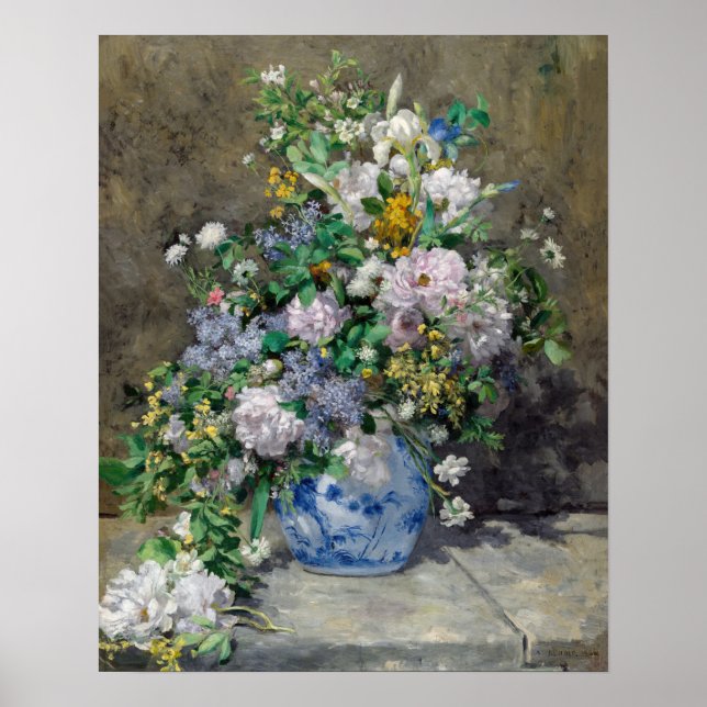 Pierre-Auguste Renoir - Vår Bouquet Poster (Framsidan)