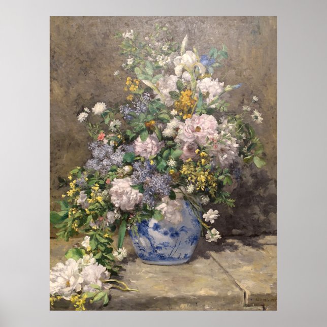 Pierre-Auguste Renoir Vår Bouquet Poster (Framsidan)