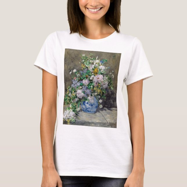 Pierre-Auguste Renoir - Vår Bouquet T Shirt (Framsida)
