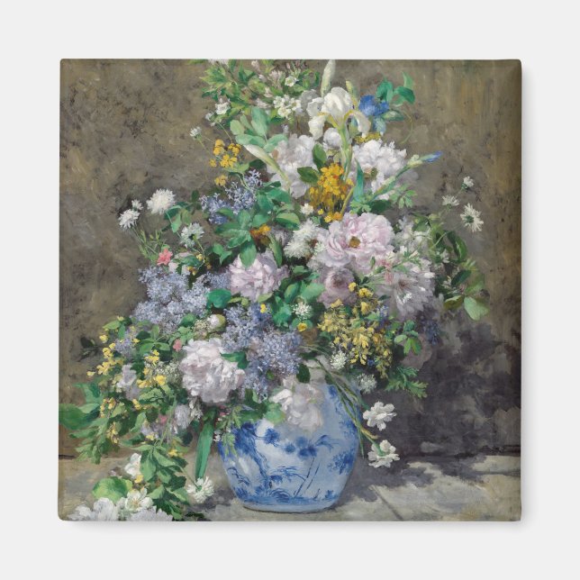 Pierre-Auguste Renoir - Vårbukett Magnet (Framsidan)