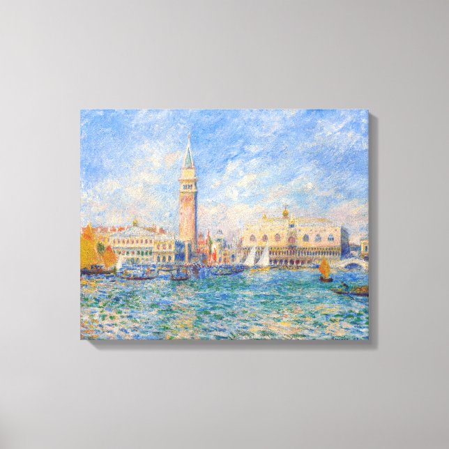Pierre-Auguste Renoir - Venedig, Dogepalatset Canvastryck (Framsida)