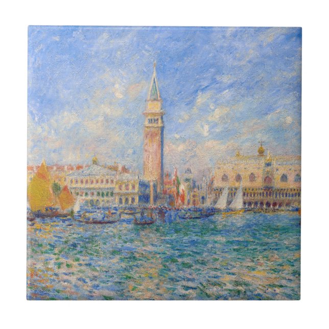 Pierre-Auguste Renoir - Venedig, Doges Palace Kakelplatta (Framsidan)