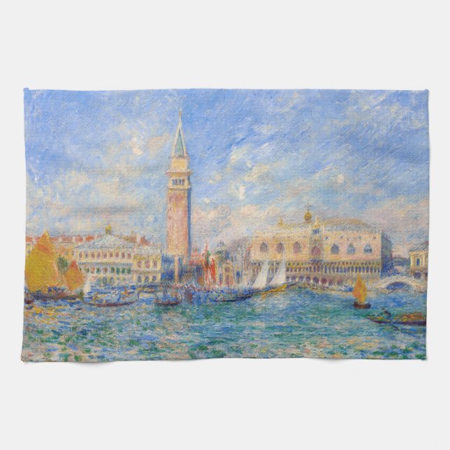 Pierre-Auguste Renoir - Venedig, Doges Palace Kökshandduk (Horisontell)