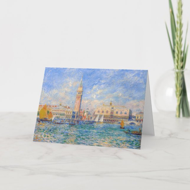 Pierre-Auguste Renoir - Venedig, Doges Palace Kort (Framsida)