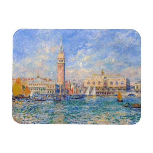 Pierre-Auguste Renoir - Venedig, Doges Palace Magnet (Horisontell)