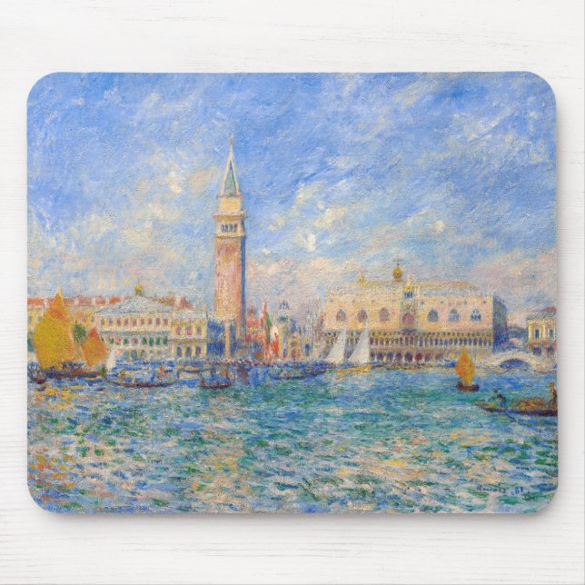 Pierre-Auguste Renoir - Venedig, Doges Palace Musmatta (Framsidan)