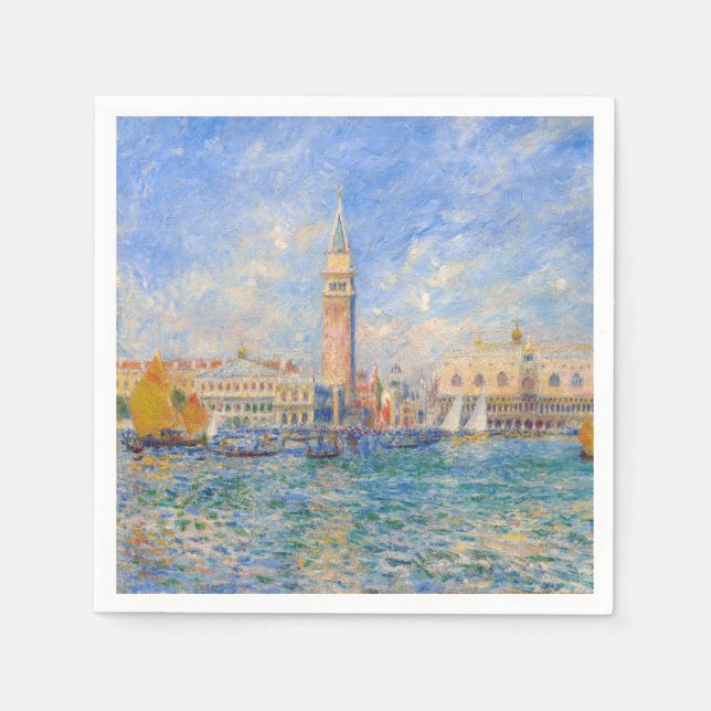 Pierre-Auguste Renoir - Venedig, Doges Palace Pappersservett (Framsidan)