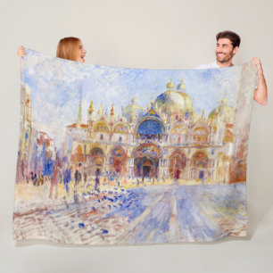 Pierre-Auguste Renoir - Venedig, Piazza San Marco Fleecefilt