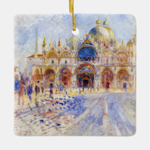 Pierre-Auguste Renoir - Venedig, Piazza San Marco Julgransprydnad Keramik