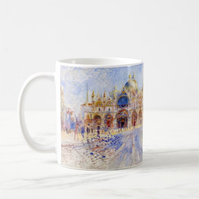 Pierre-Auguste Renoir - Venedig, Piazza San Marco Kaffemugg (Vänster)