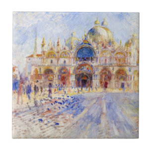 Pierre-Auguste Renoir - Venedig, Piazza San Marco Kakelplatta