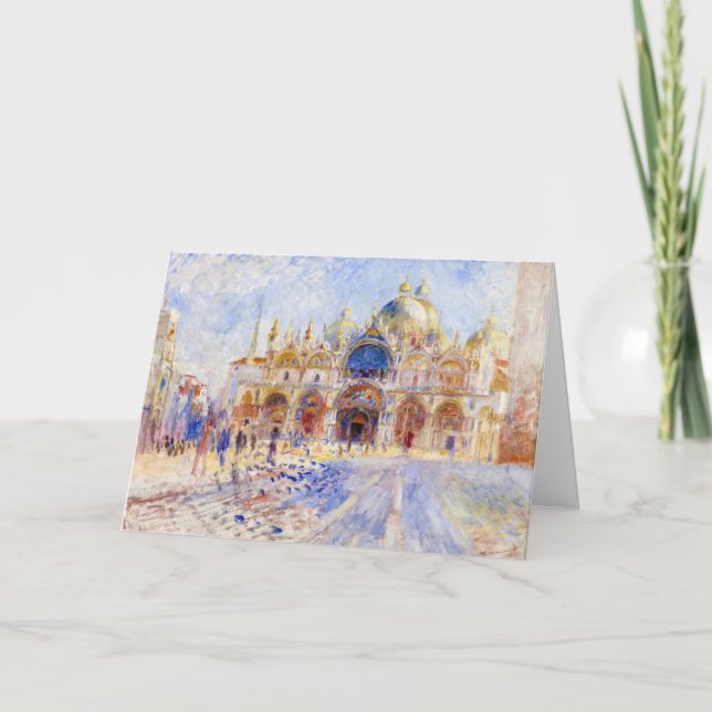 Pierre-Auguste Renoir - Venedig, Piazza San Marco Kort (Framsida)