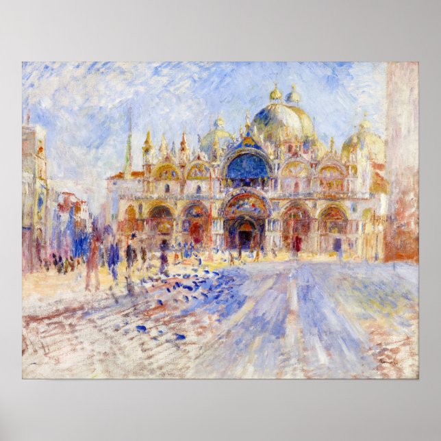 Pierre-Auguste Renoir - Venedig, Piazza San Marco Poster (Framsidan)