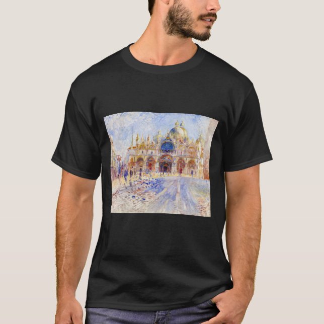 Pierre-Auguste Renoir - Venedig, Piazza San Marco T Shirt (Framsida)